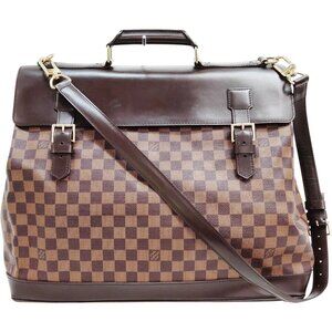 (S6) Louis Vuitton Crossbody Bag Westend PM Brown Damier